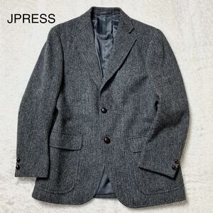 極美品】 J PRESS ジャケット ツイード ヘリンボーン クルミ YA4 M メンズ ジェイプレス