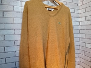 LACOSTE ラコステ 70s Lサイズ IZOD 糸巻きタグ セーター ニット ベージュ ブランド 人気 ビンテージ ヴィンテージ カジュアル