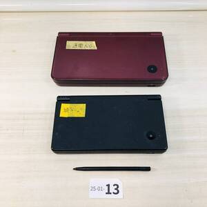 【ジャンク/通電不可/25-01-13】Nintendo DSi ブラック DSi LL ワインレッド ゲーム機 本体 タッチペン 2台まとめ売り 任天堂 ニンテンドー