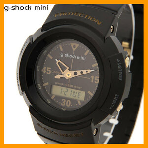 CASIO G-SHOCK mini GMN-500G ブラック ゴールド 5416 カシオ 腕時計 アナデジ ユニセックス お買得 ファン必見 可動品 定形外OK②