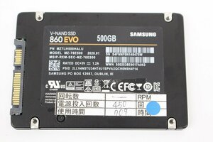 SAMSUNG 860EVO 500GB 2.5 SSD SATA 動作品☆