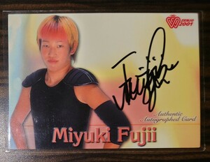 SAKURADO 2001 全日本女子プロレス　藤井巳幸　直筆サインカード