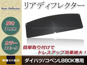 コペン 880k ディフレクター スモーク 厚さ3㎜ 1枚 簡単取付 ウインドウ ディフレクター アクリル ドレスアップ カスタム 内装