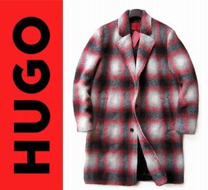 ◆HUGO ヒューゴボス◆FOR ALL 起毛チェスターコートL(日本XL～)新品◆本物