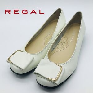 【未使用】REGAL リーガル　ウェッヂヒール　モチーフ　国産　本革