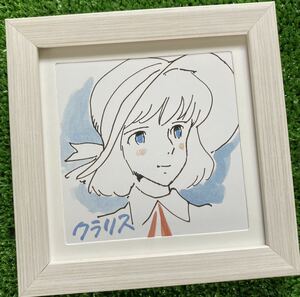 【額装品】カリオストロの城　ルパン　クラリス　ポスター　モンキーパンチ　宮崎駿　検)セル画　原画　STUDIO GHIBLI