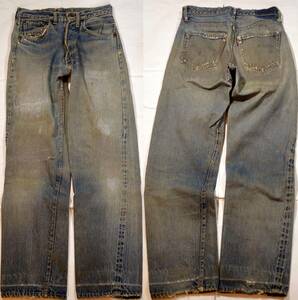 h468/LEVIS501XX-501Wネーム ビッグＥ 色落ち抜群　16刻印！