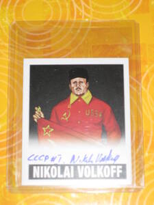 2012 Leaf Originals Wrestling　　Nikolai Volkoff ニコライ・ボルコフ　　直筆サインカード　　1枚限定 1/1