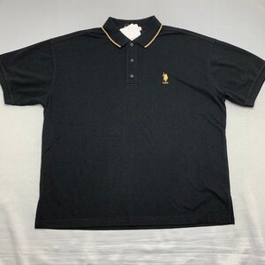 【送料無料】【新品】US.POLO.ASSN レディース半袖ポロシャツ（ゆったりタイプ）　フリー(Ｍ～L)　　ブラック★593