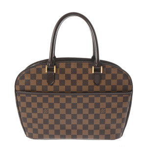 LOUIS VUITTON ルイヴィトン ダミエ サリア オリゾンタル ブラウン N51282 レディース ダミエキャンバス ハンドバッグ Bランク 中古 銀蔵