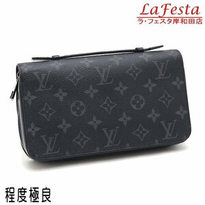 ◆ 本物 美品 ◆ LV ルイヴィトン ヴィトン ジッピーＸＬ モノグラム エクリプス ハンドル付き 長財布 トラベルケース バッグ 人気 M61698