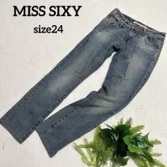 良品☆ MISS SIXY ストレートデニム イタリア製 24 ヴィンテージ