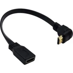 HDMI 延長ケーブル 90度 30cm L字 スリムフラット HDMIケーブル