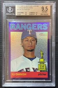 2013 topps heritage chrome ダルビッシュ有　BGS9.5