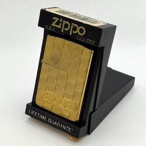 1円～/ZIPPO/ジッポー/イタリックロゴ/ゴールドカラー/1932/1991/ケース付/ライター/煙草/喫煙具/喫煙グッズ/火花OK/ジャンク/R023