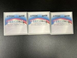 TDK ULTRIUM UNIVERSAL CLEANING CARTRIDGRE 1,2,3&4 3枚セット