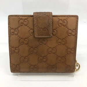 GUCCI グッチ 財布 二つ折り シマ レザー 233022-28888【CKAFA060】