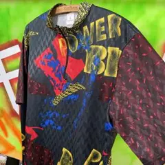 【派手】90s POWER BIKE 自転車 サイクリングシャツ