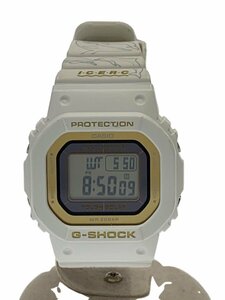 CASIO◆ソーラー腕時計_G-SHOCK/デジタル/SLV/WHT