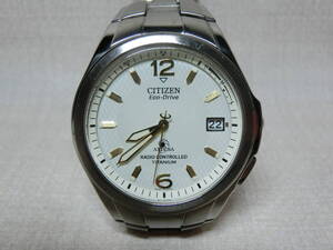 №7077-O6012】中古：シチズン Citizen 腕時計 動作品 ATD53-2612(アテッサ) メンズ 　目たち傷はありません　　　　　　　　　