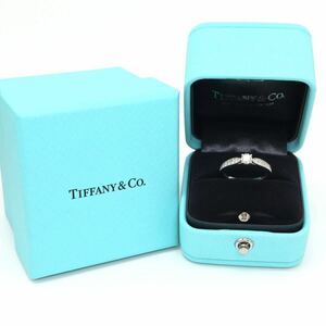 TIFFANY&Co.(ティファニー）高品質!!◆Pt950 天然ダイヤモンドリング◆J 約3.0g 約9号 diamond ring指輪 jewelry ジュエリー ED7/EF5