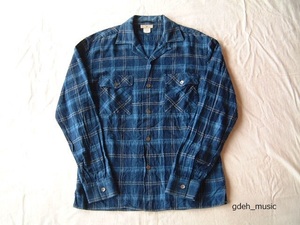 OLDJOE 14 OPEN COLLAR SHIRTS インディゴブルー 14 1/2(RRL オールドジョー) 