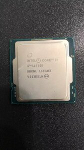 CPU インテル Intel Core I7-11700K プロセッサー 中古 動作未確認 ジャンク品 - A570
