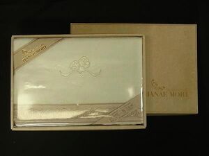 HANAE MORI ハナエモリ コットン100％ バスタオル ビーチタオル レディース アイボリー系×ブラウン系 DE4820