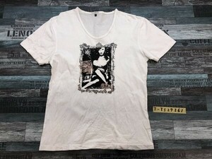 a.v.v HOMME アーベーベーオム メンズ Vネック 半袖Tシャツ 48 白