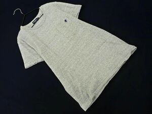 ネコポスOK GYMPHLEX ジムフレックス ポケット Tシャツ size12/グレー ■◆ ☆ dgb1 レディース