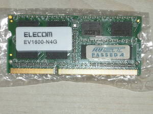 ELECOM 4GBメモリー　EV 1600-N4G