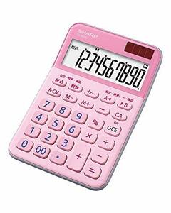 シャープ カラーデザイン電卓 10桁表示 ピンク系 EL-M335-PX