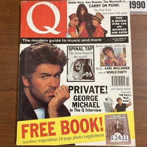 B2431　1990 年「Q」Q誌 英国月刊音楽雑誌　イギリス　英国　ビンテージ ロック　エンターテインメント 音楽 洋楽 Q MAGAZINE バンド