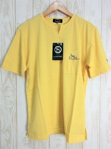 未使用☆DOG HUNTING/ドッグハンティング：半袖ポケットTシャツ GOLD MELANGE サイズM メンズ/紳士