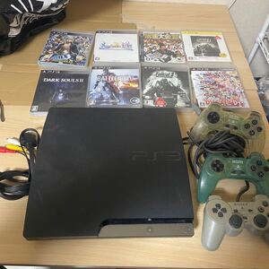 瀧511 PlayStation3 ブラック 薄型 CECH-2500A PS3 プレイステーション3 中古 動作未確認 ソフト付き