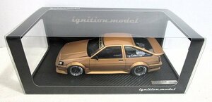 ■ignition model 1/18 RWB トヨタ AE86 ゴールド TOYOTA イグニッションモデル ミニカー