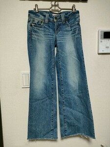 ☆【MOUSSY】ワイドデニム☆ヒップハング☆26インチ☆レディース☆USED【248】