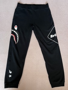 ★2XL★　FCRB × BAPE shark sweat pants multi camo エイプ　ベイプ　ブリストル　シャーク　スエット　パンツ　bathing ape bapesta