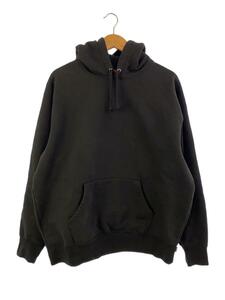 Supreme◆Supreme Satin Applique Hooded Sweatshirt/L/コットン/BLK/無地