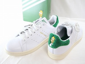 1円　新品　アディダス　ホーマー・シンプソン×スタンスミス 　HOMER SIMPSON　×　STANSMITH　29cm　★　レザースニーカー　タグ付　箱