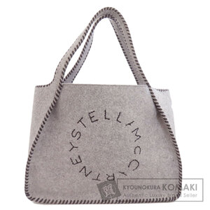 Stella McCartney ステラマッカートニー ロゴ トートバッグ フェルト レディース 中古