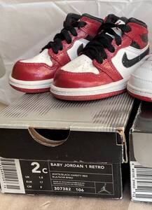 新品未使用品 ナイキ ベビー エアー ジョーダン I Baby Jordan 1 Retro 2c 8cm