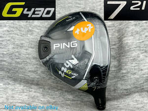 CT247 ツアー支給品 WRX PROTO 2022 PING G430 MAX 7W 21(リアル20.75°) 新品 スペックシート付き TOUR ISSUE