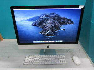 【1円スタート！】【残りわずか！】apple iMac Late2013 Model:A1419 27インチ Quad-Core i5 3.4GHz メモリ8GB/HDD750GB/ 管理番号I-331