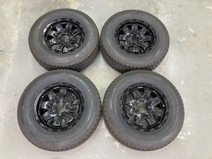 スタッドレスタイヤホイールセット　265/70R17　BADX　ROCK KELLY　17×７.5J　６H139.7　＋25　中古品　欠品有り　４本セット　