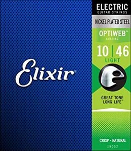 【vaps_5】Elixir エリクサー エレキギター弦 OPTIWEB Light .010-.046 #19052 送込