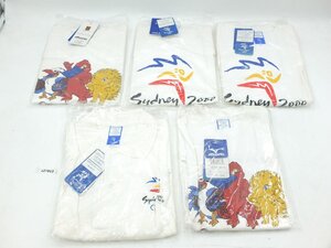 【z27813】開封済み・未使用品 ミズノＭIZUNO SYDNEY 2000 OLYMPIC GAMES 2000年開催記念 T-シャツ・ポロシャツ 計5枚 まとめ 格安スタート