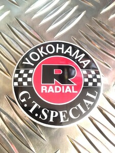 ビッグ缶バッチ ヨコハマタイヤ YOKOHAMA TIRE GT SPECIAL アメリカ雑貨 アメリカン雑貨