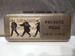 廃番★昭和レトロ★80年代★日本製★当時物 PRIVATE ROAD TOKYO J-WALK 筆箱 ペンケース 筆記用具★ディスコ 竹の子族 ヤンキー 暴走族 