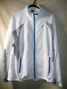 o品名o NIKE ナイキ DRY FIT ブルゾン ジャンパー ブレーカー系 表記XXL大きいBIGサイズ 白デザイン物♪スポーツ系Fashionスタイル